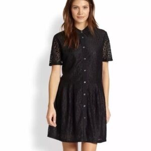 Equipment Femme Naomi Black Lace Dress